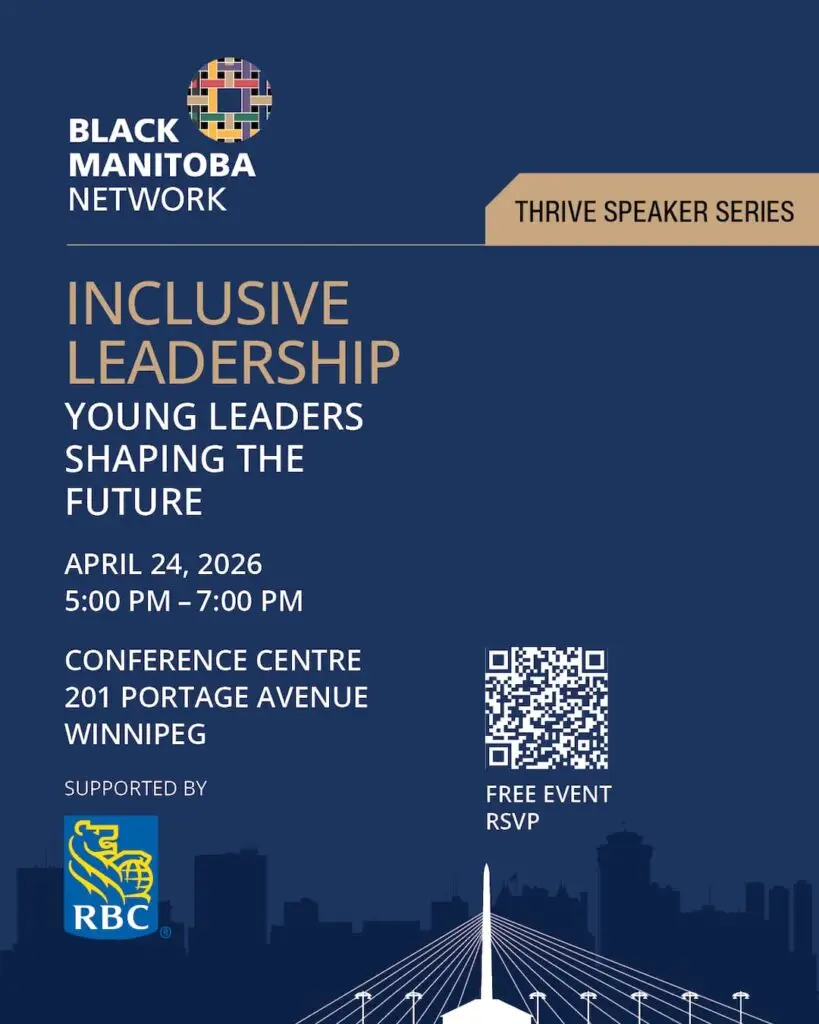 Black Manitoba Network Inclusive leadership Event Poster